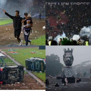 180 Injured, 129 Dead After Football Matches Ignites Riot & Stampede In Indonesia (Photos) 